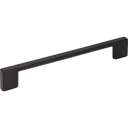 Jeffrey Alexander 160 mm Center-to-Center Matte Black Square Sutton Cabinet Bar Pull 635-160MB